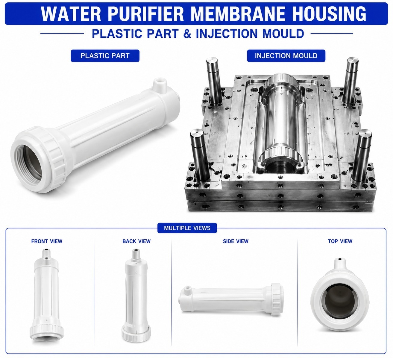 Water Purifier Plastic Membrane Housing